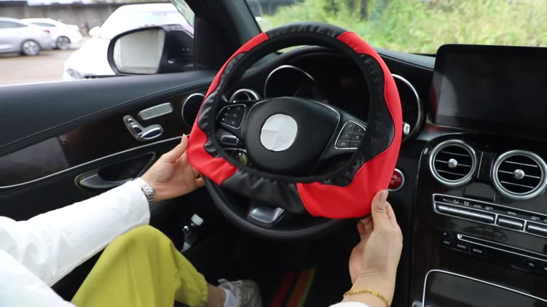 PU Carbon Fiber Steering Wheel Cover Review: 14.5-15 Inch Car Wheel Grip