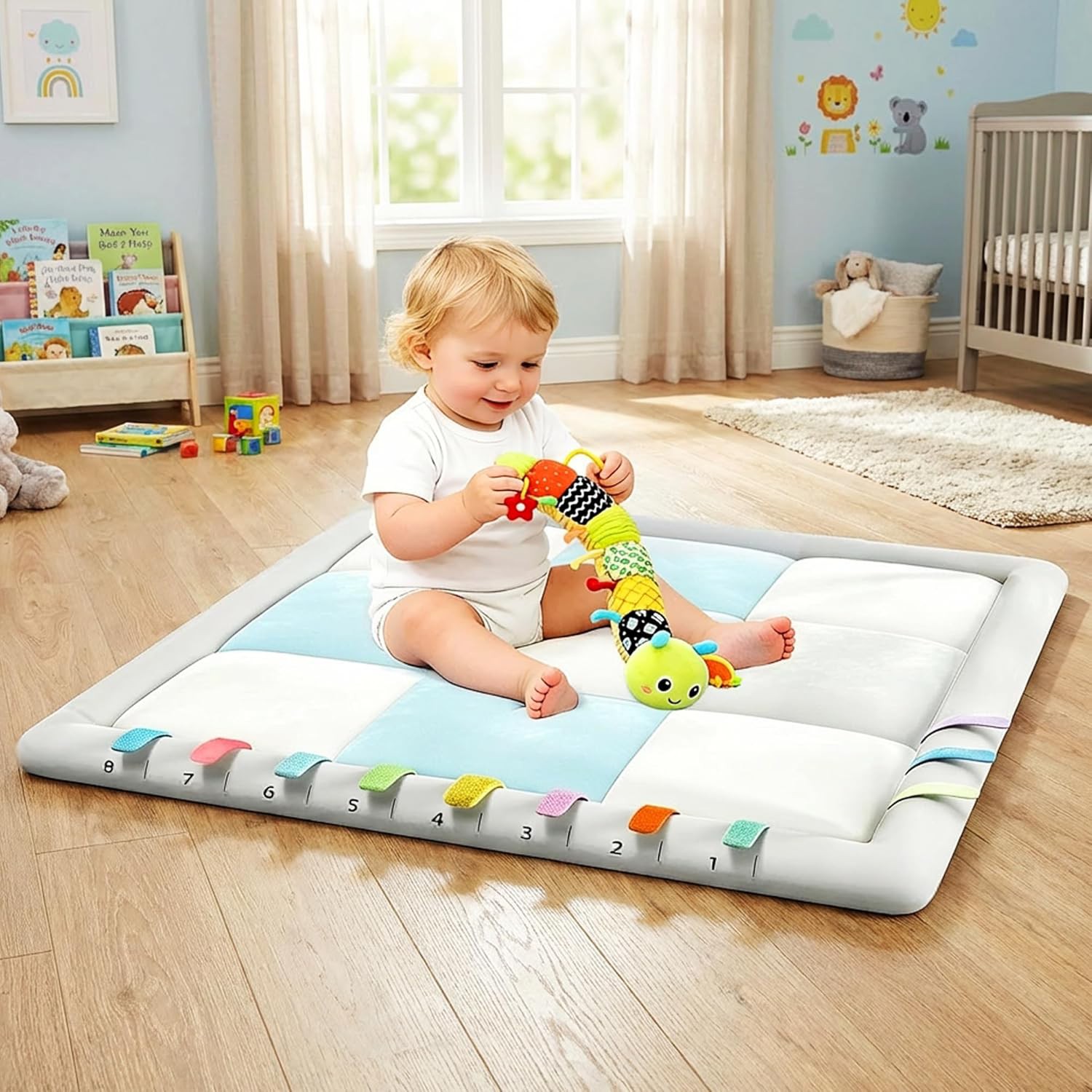 👶 Baby Play Gym &amp;amp; Activity Mat Review | Tummy Time Mat with 6 Sensory Toys for Newborn Developme