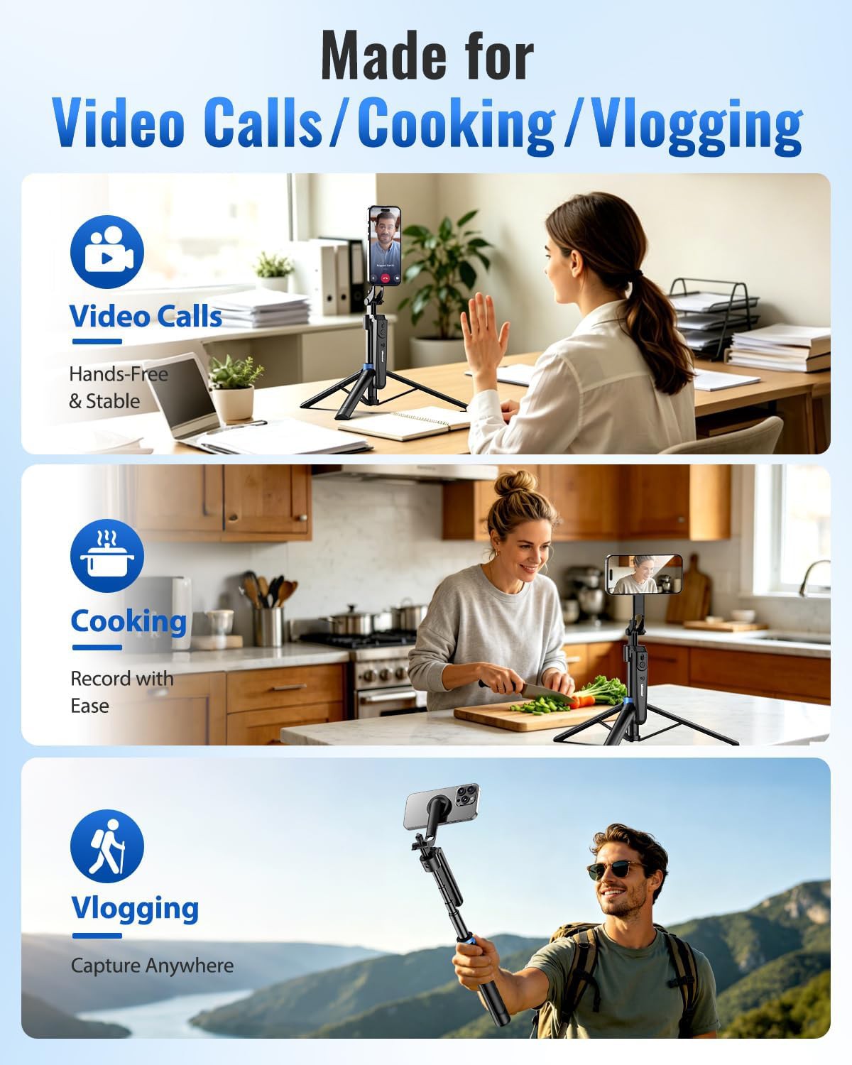 📸 UBeesize 72&amp;quot; Auto Face Tracking Tripod Review | AI Selfie Stick with MagSafe Mount &amp;amp; Gest