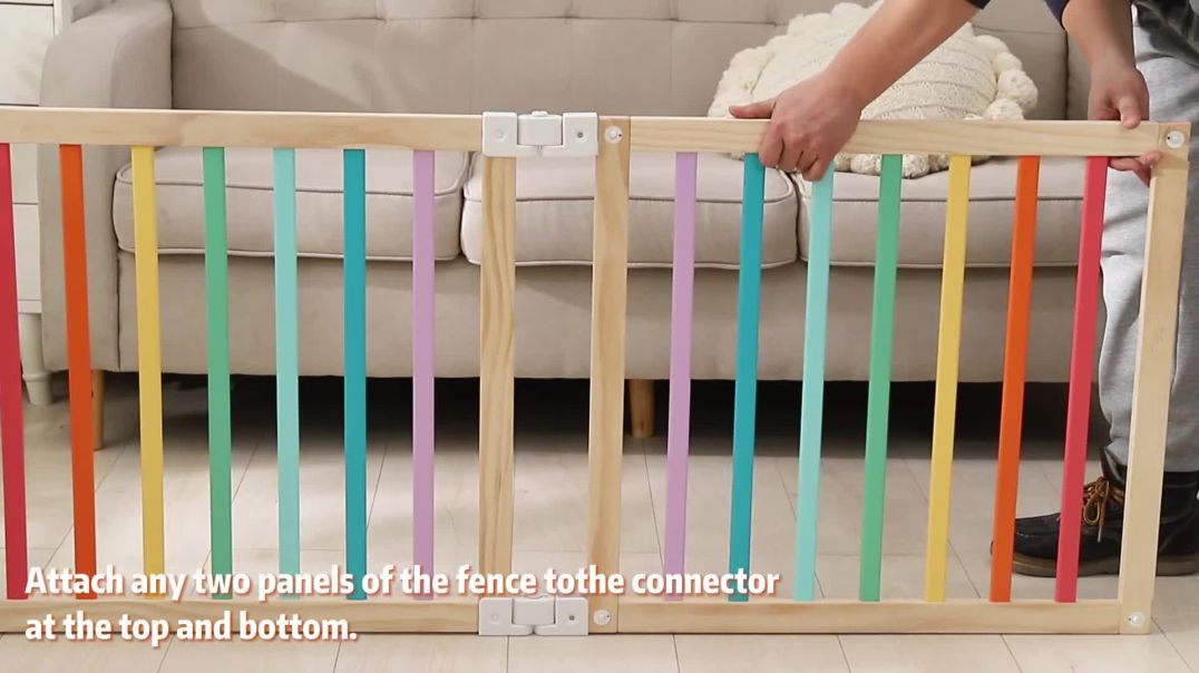 👶 Foldable Wooden Baby Playpen Review | Large Adjustable Play Yard with Safety Gate for Toddlers
