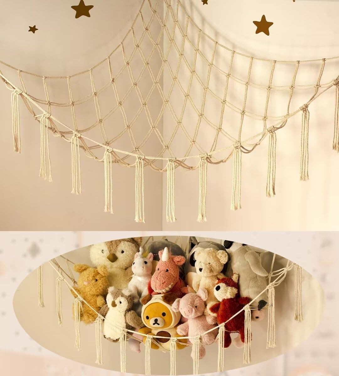 🧸 Stuffed Animal Storage Hammock Review | Cute Corner Toy Organizer for Plush Toys &amp;amp; Nursery Dec