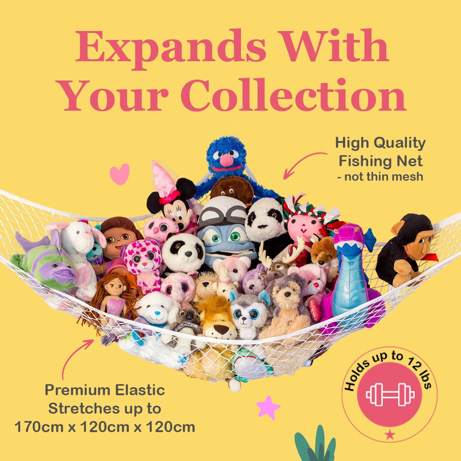 🧸 Stuffed Animal Storage Hammock Review | Cute Corner Toy Organizer for Plush Toys &amp;amp; Nursery Dec