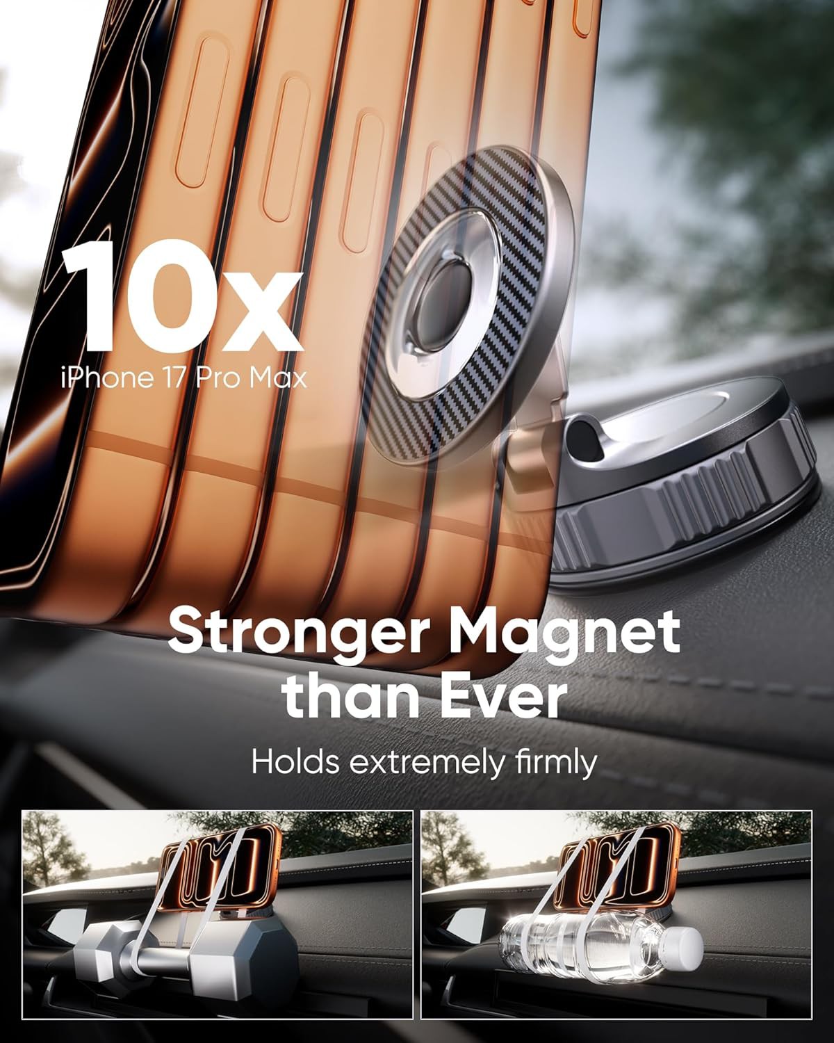 📱 Vacuum MagSafe Car Phone Holder Review | 360° Magnetic Car Mount with Ultra-Strong Suction &amp;amp; S