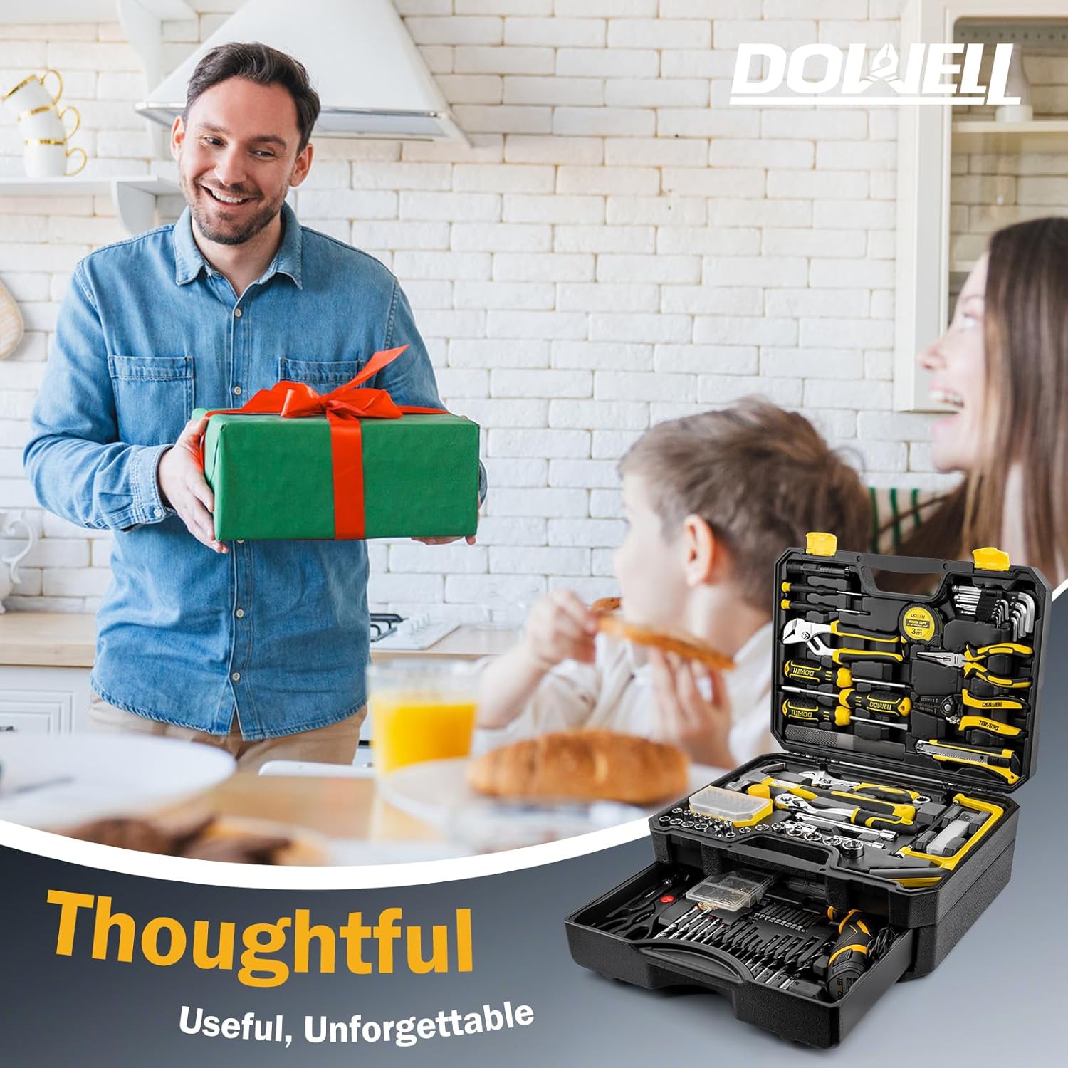 DOWELL 223-Piece Tool Kit Review – 12V Cordless Drill Set for Home Repair &amp;amp; DIY Projects