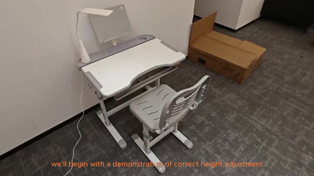 📚 Kids Functional Desk and Chair Set Review | Adjustable Study Desk with LED Lamp, Book Stand & 