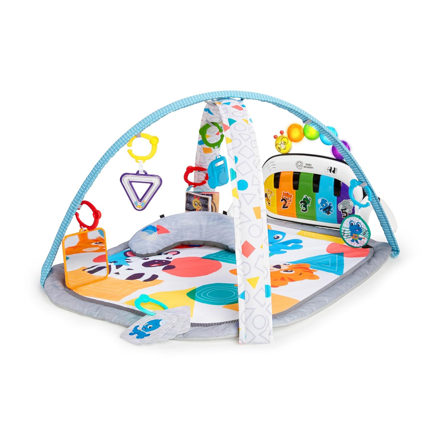 👶 Baby Einstein 4-in-1 Kickin' Tunes Play Gym Review | Musical Activity Mat with Piano, Tummy T