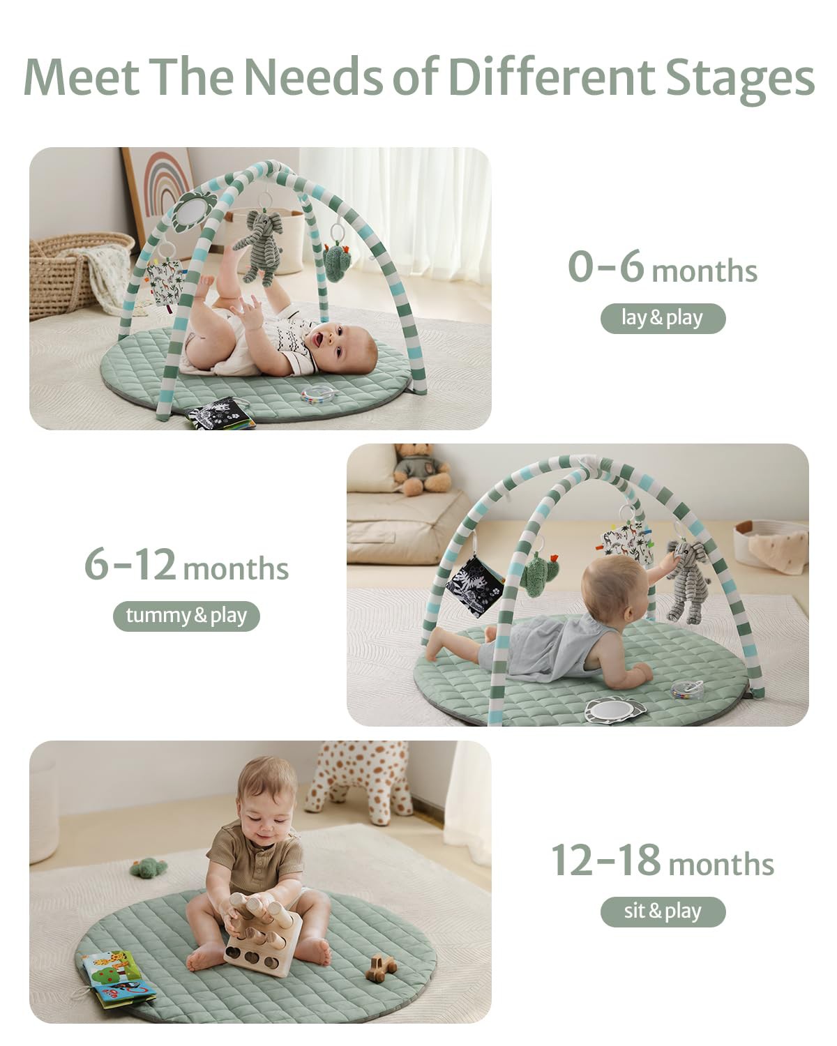 👶 Blissful Diary Baby Play Gym Mat Review | Sensory Activity Mat with 6 Toys for Newborn Development