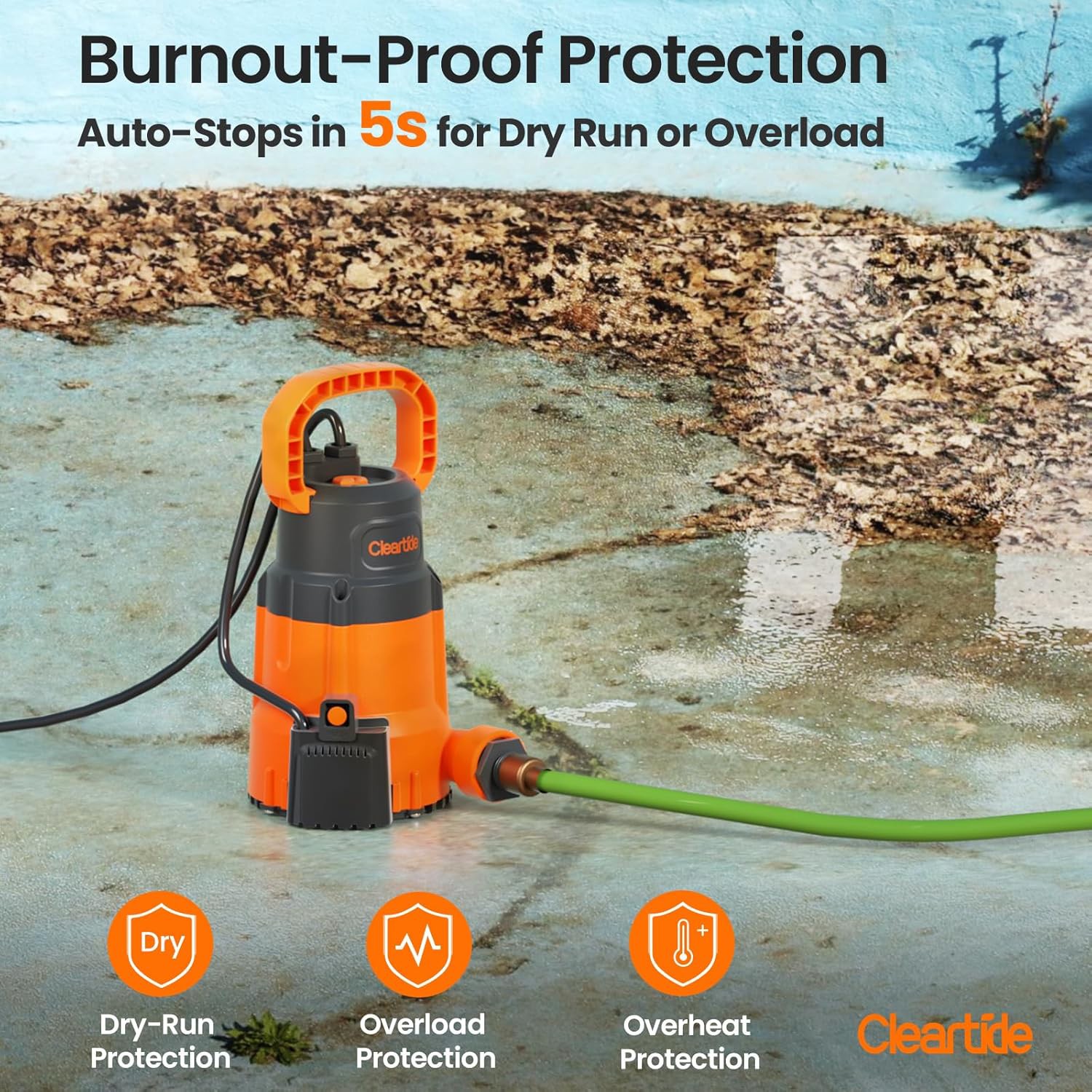 Submersible Utility Pump Review – 2790 GPH Portable Sump Pump with Auto Water Sensor for Basement Fl