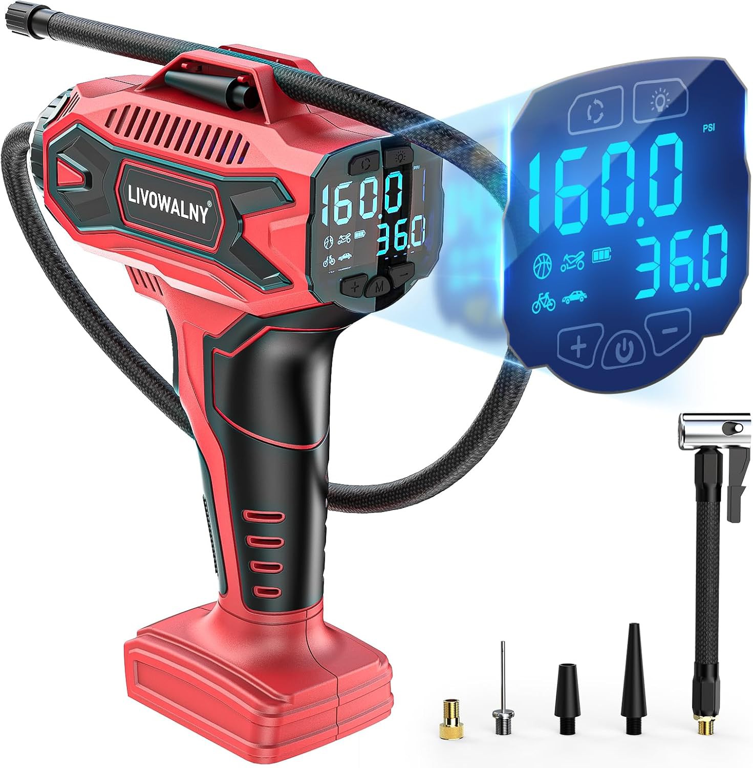 Cordless Tire Inflator Review – 160 PSI Portable Air Compressor Compatible with Milwaukee 18V Batter