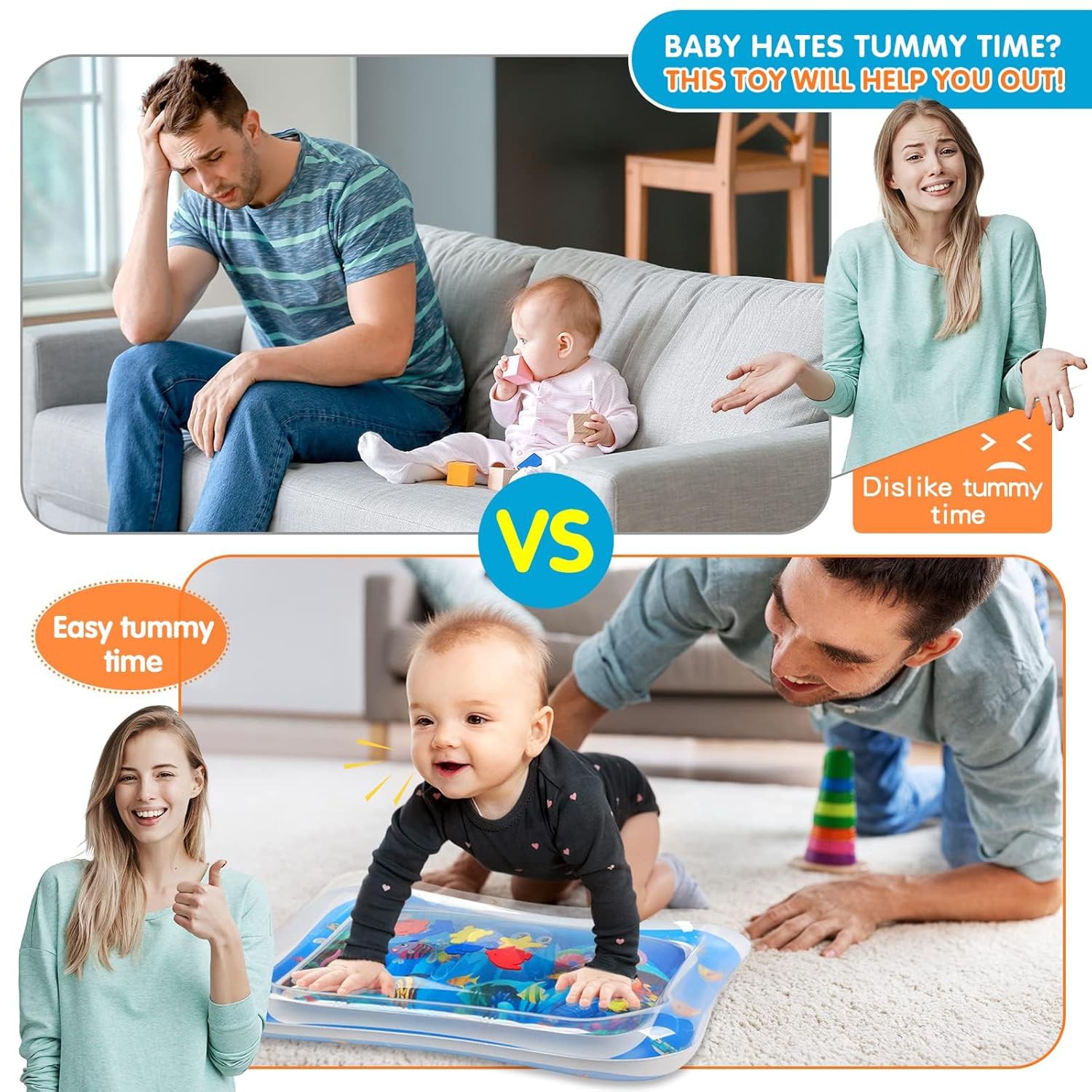 👶 Infinno Inflatable Tummy Time Water Mat Review | Sensory Baby Water Play Mat for Infants &amp;amp; Tod