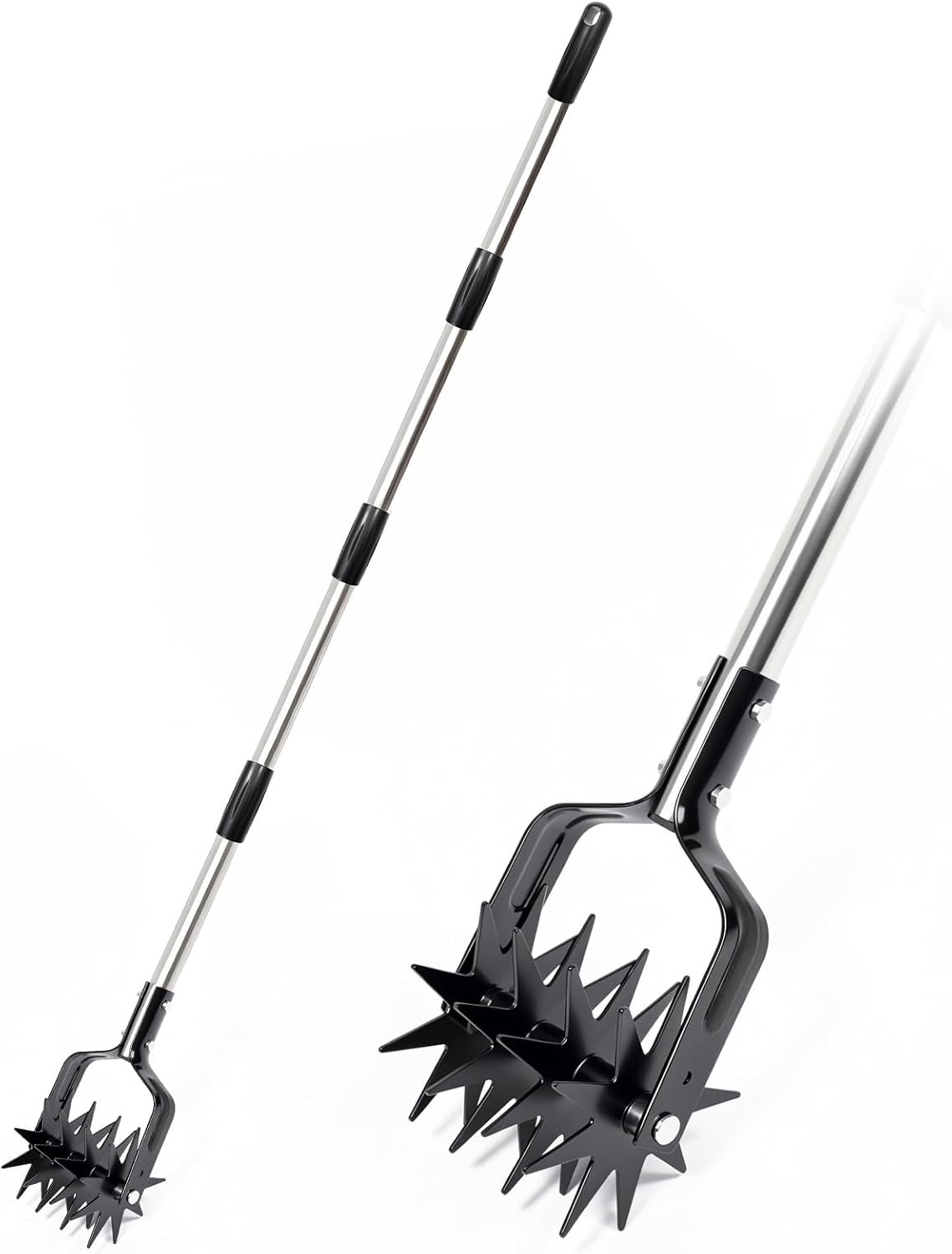 Rotary Cultivator Review – Manual Garden Tiller with Adjustable Handle for Soil Aeration &amp;amp; Lawn