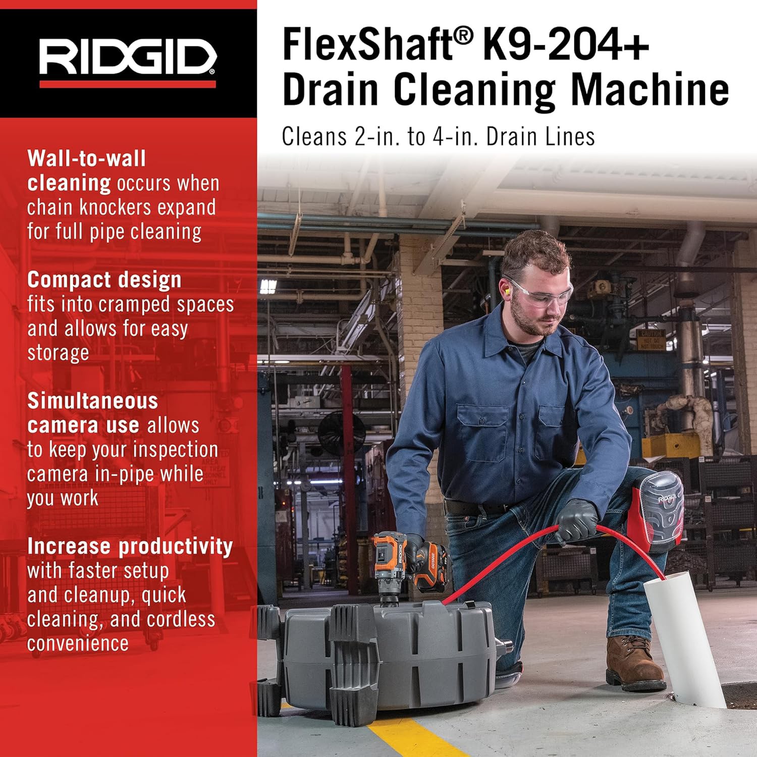 RIDGID FlexShaft K9-204+ Review – Professional Drain Cleaning Machine for 2&amp;quot; to 4&amp;quot; Pipes