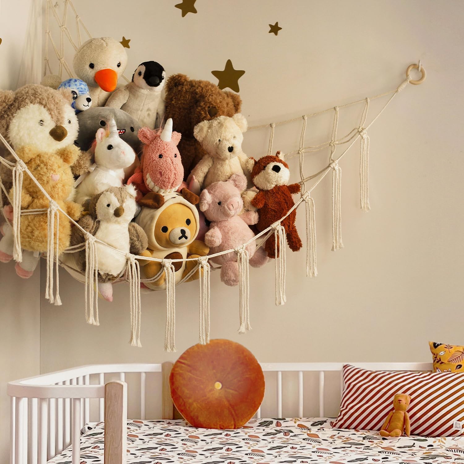 🧸 Stuffed Animal Storage Hammock Review | Cute Corner Toy Organizer for Plush Toys &amp;amp; Nursery Dec