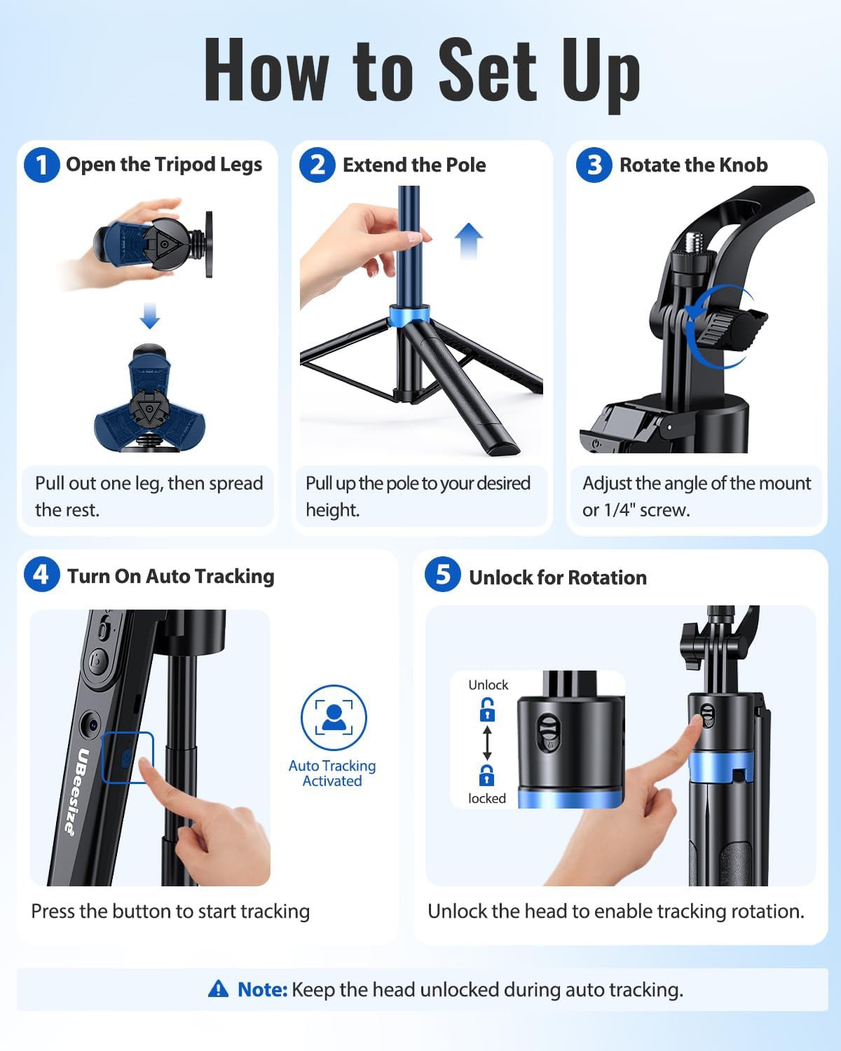 📸 UBeesize 72&amp;quot; Auto Face Tracking Tripod Review | AI Selfie Stick with MagSafe Mount &amp;amp; Gest