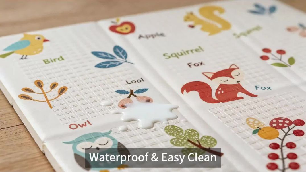 ⁣XVISHX Baby Play Mat Review | Foldable Waterproof Foam Play Mat for Babies & Toddlers