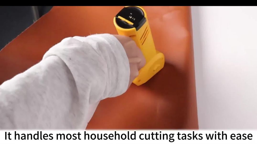 ⁣Cordless Electric Scissors Review – Portable Battery-Powered Cutter for Cardboard, Carpet, Leather &