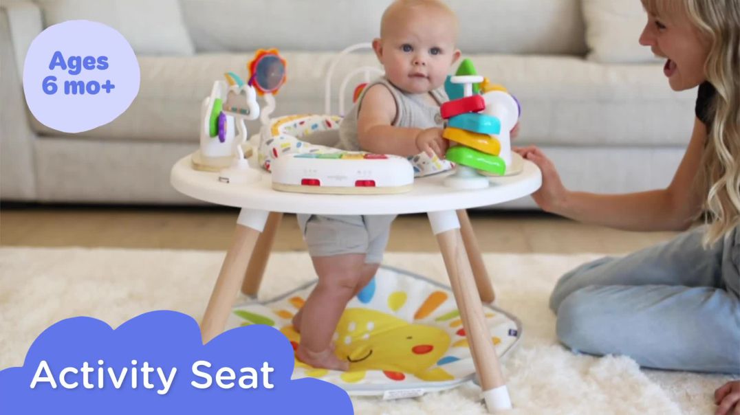 ⁣Little Acorn 4-in-1 Baby Activity Center Review | Montessori Play Center, Exersaucer & Toddler