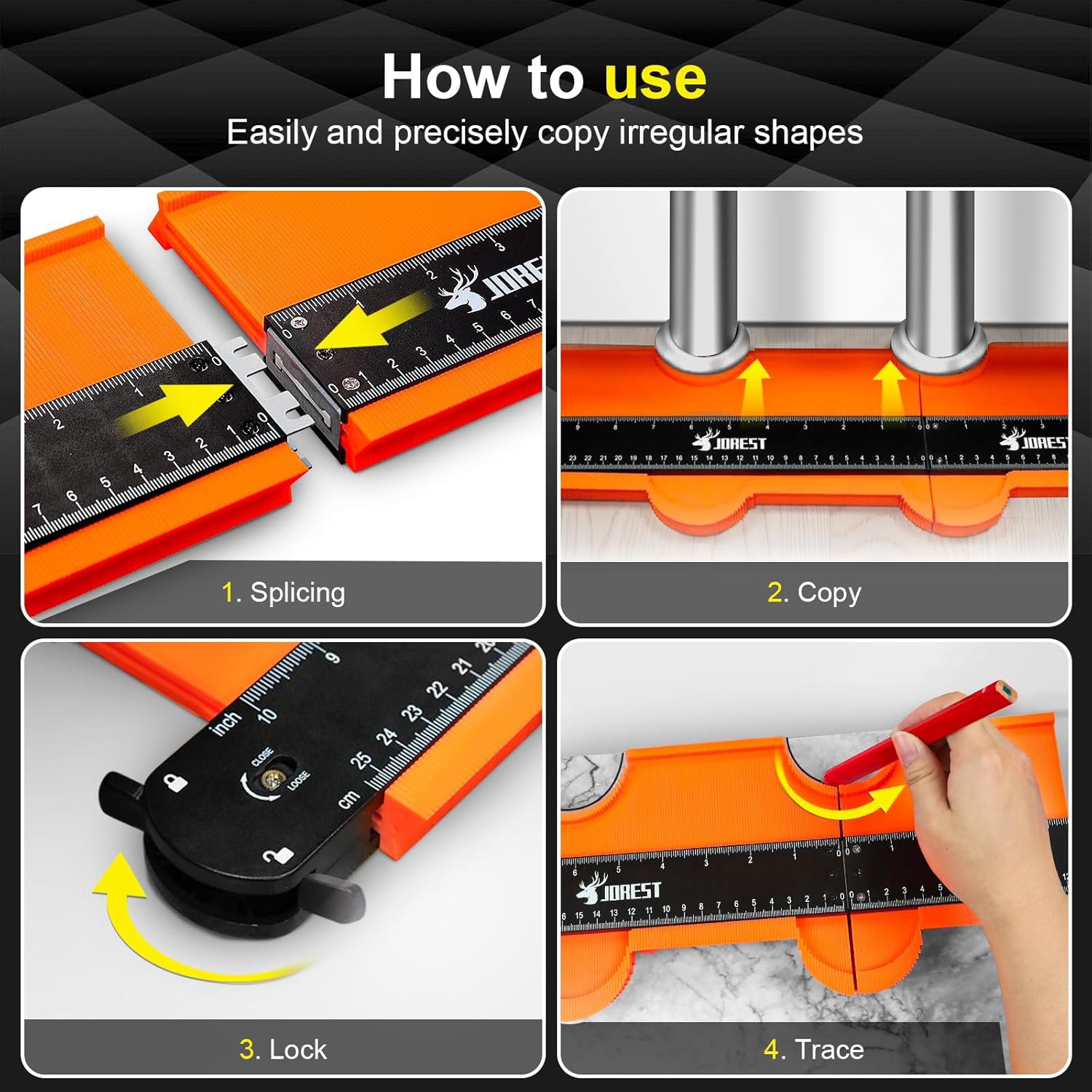 JOREST Contour Gauge Review – Connectable Shape Duplicator Tool for Flooring, Woodworking &amp;amp; DIY