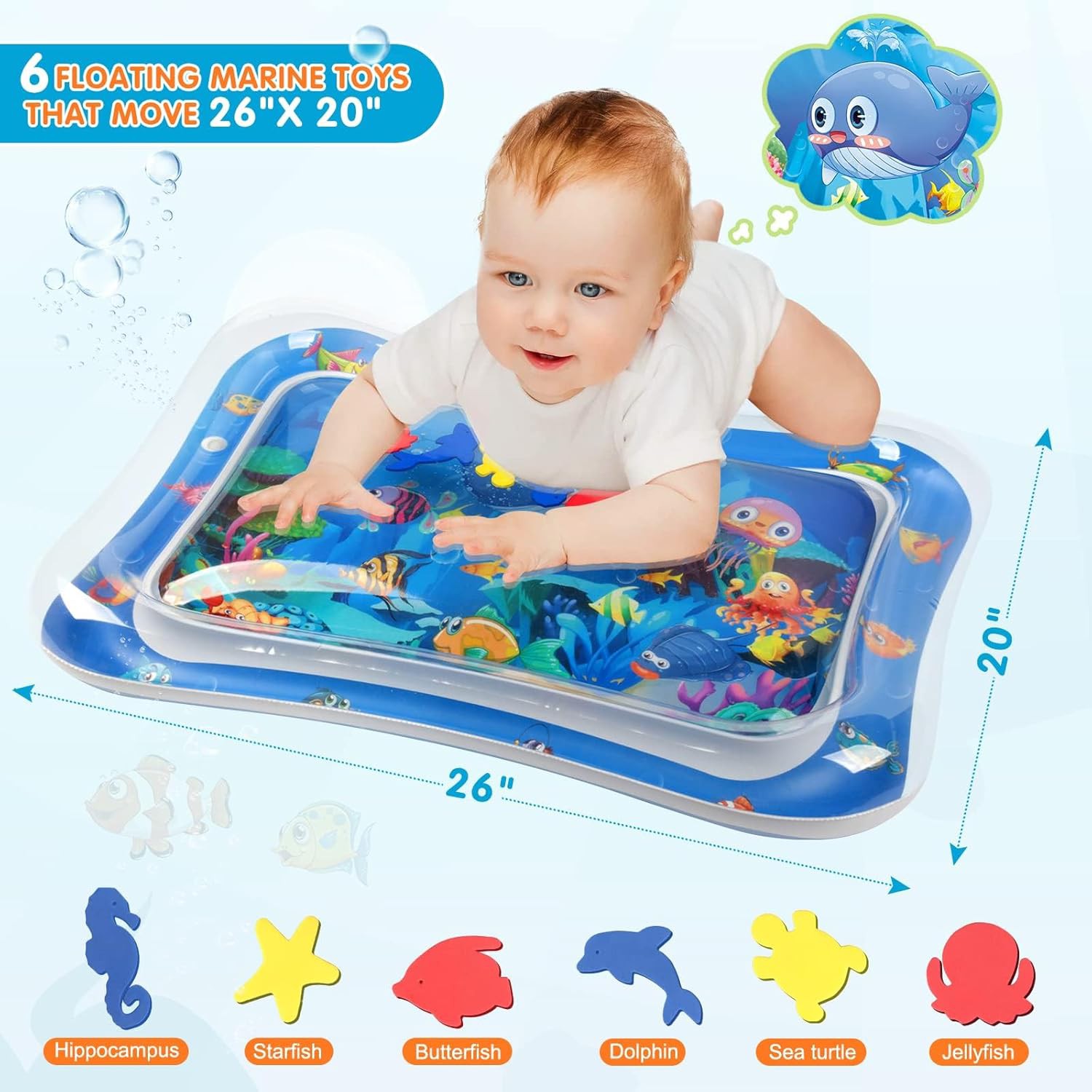 👶 Infinno Inflatable Tummy Time Water Mat Review | Sensory Baby Water Play Mat for Infants &amp;amp; Tod