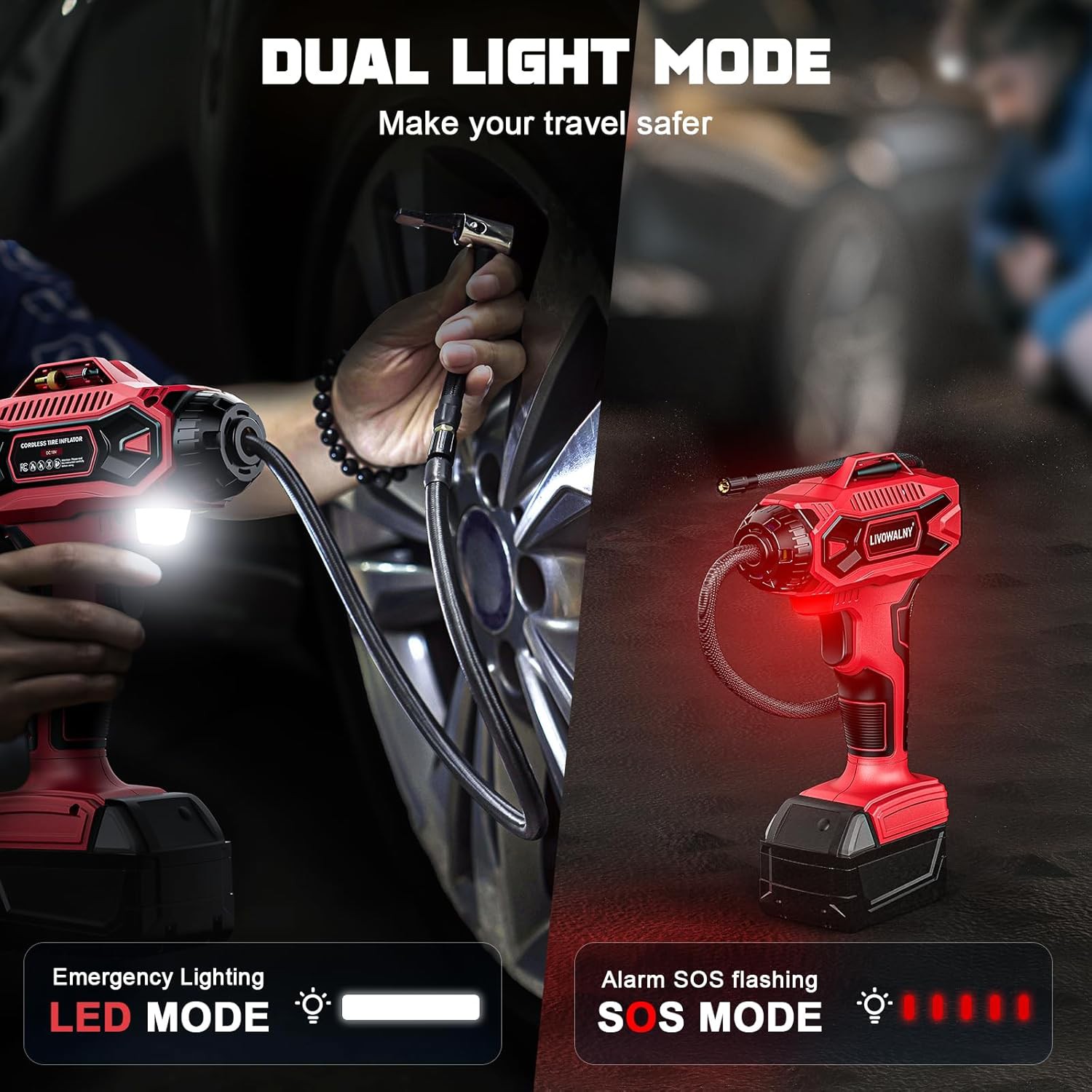 Cordless Tire Inflator Review – 160 PSI Portable Air Compressor Compatible with Milwaukee 18V Batter