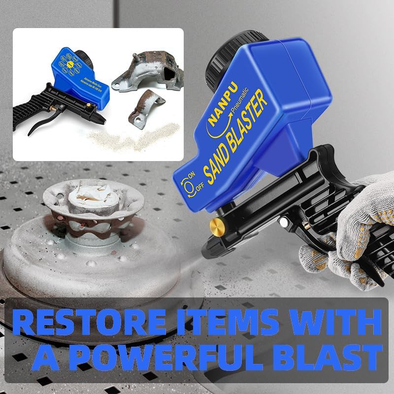 Air Sandblaster Gun Review – Gravity Feed Sand Blasting Kit for Rust Removal, Paint Stripping &amp;amp;