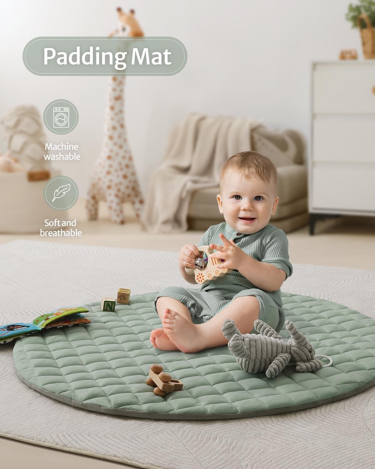 👶 Blissful Diary Baby Play Gym Mat Review | Sensory Activity Mat with 6 Toys for Newborn Development