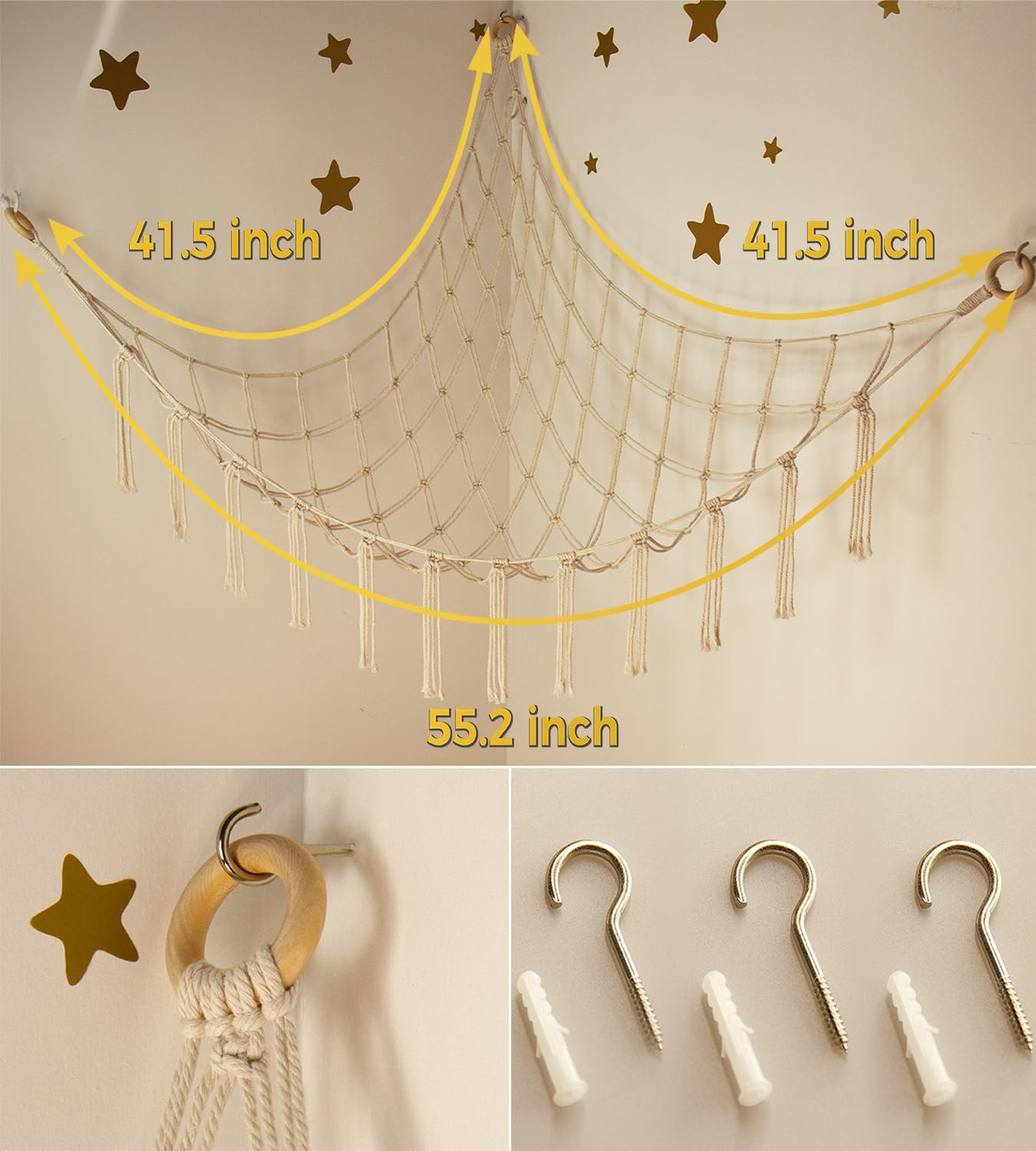 🧸 Stuffed Animal Storage Hammock Review | Cute Corner Toy Organizer for Plush Toys &amp;amp; Nursery Dec
