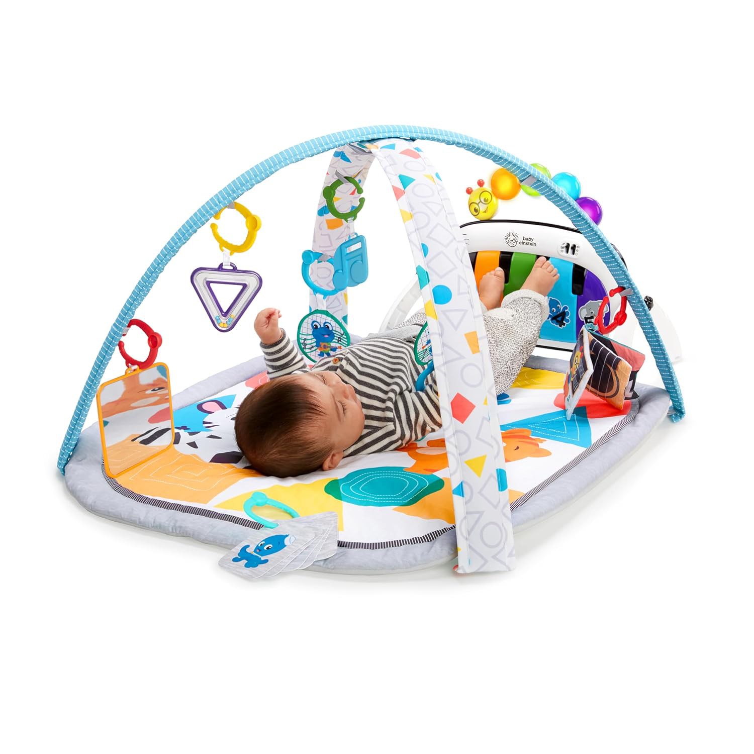 👶 Baby Einstein 4-in-1 Kickin' Tunes Play Gym Review | Musical Activity Mat with Piano, Tummy T