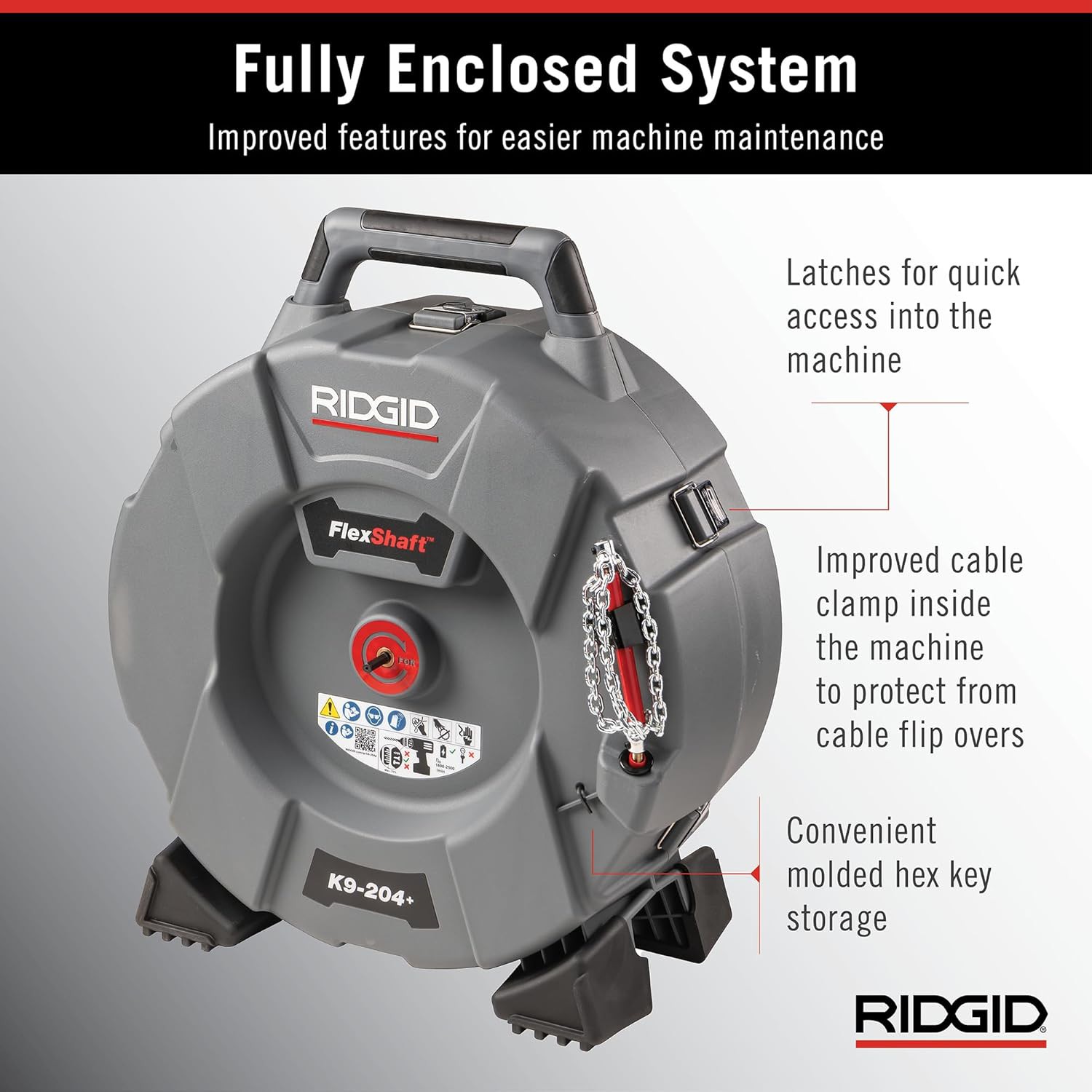 RIDGID FlexShaft K9-204+ Review – Professional Drain Cleaning Machine for 2&amp;quot; to 4&amp;quot; Pipes