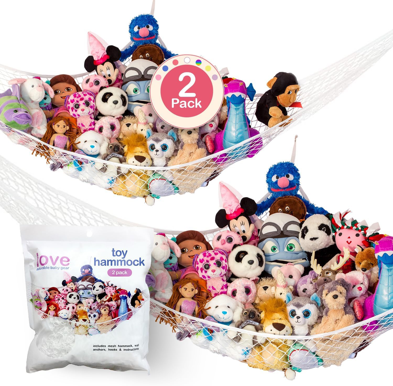 🧸 Stuffed Animal Storage Hammock Review | Cute Corner Toy Organizer for Plush Toys &amp;amp; Nursery Dec
