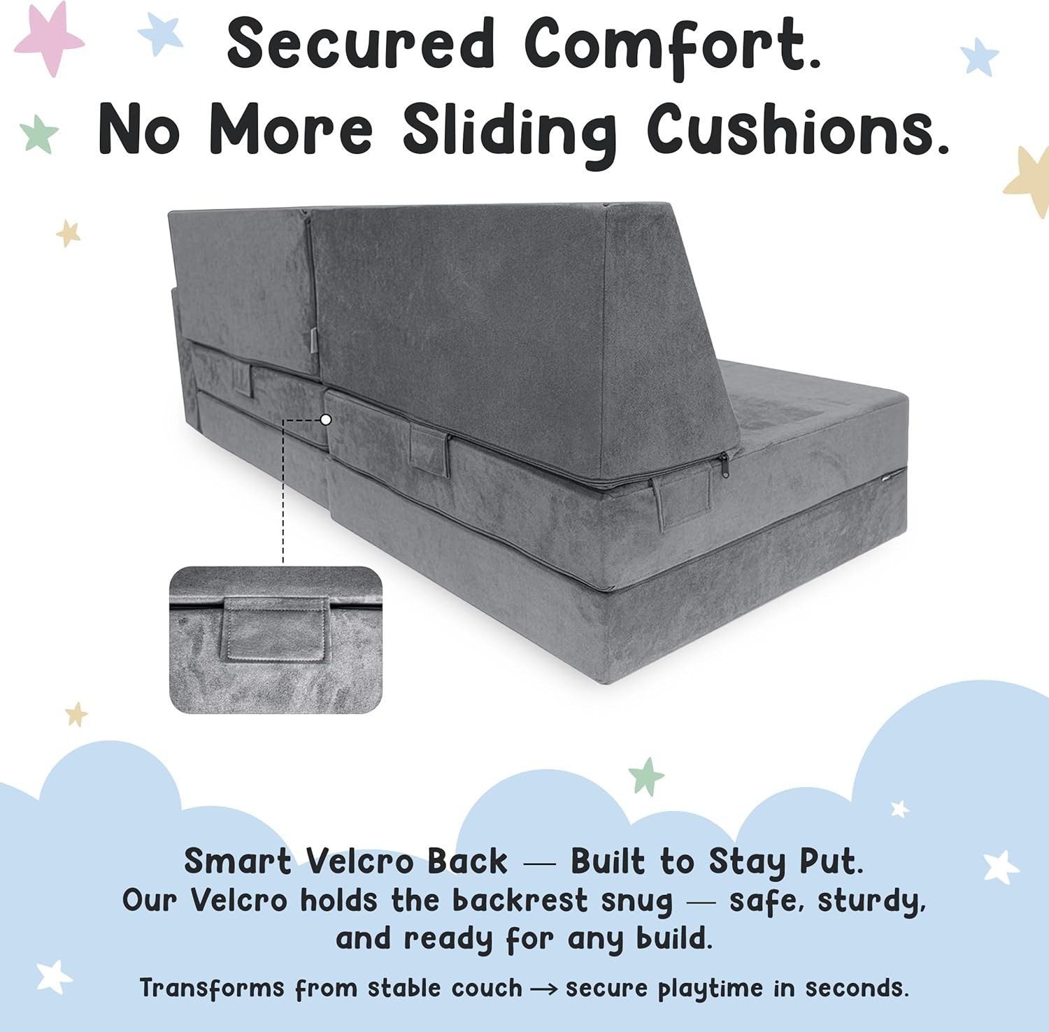 🛋️ 12-Piece Modular Kids Play Couch Review | Soft Toddler Sofa for Fort Building, Playrooms &amp;amp; Fa
