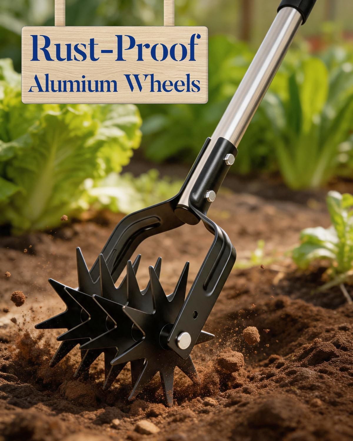 Rotary Cultivator Review – Manual Garden Tiller with Adjustable Handle for Soil Aeration &amp;amp; Lawn