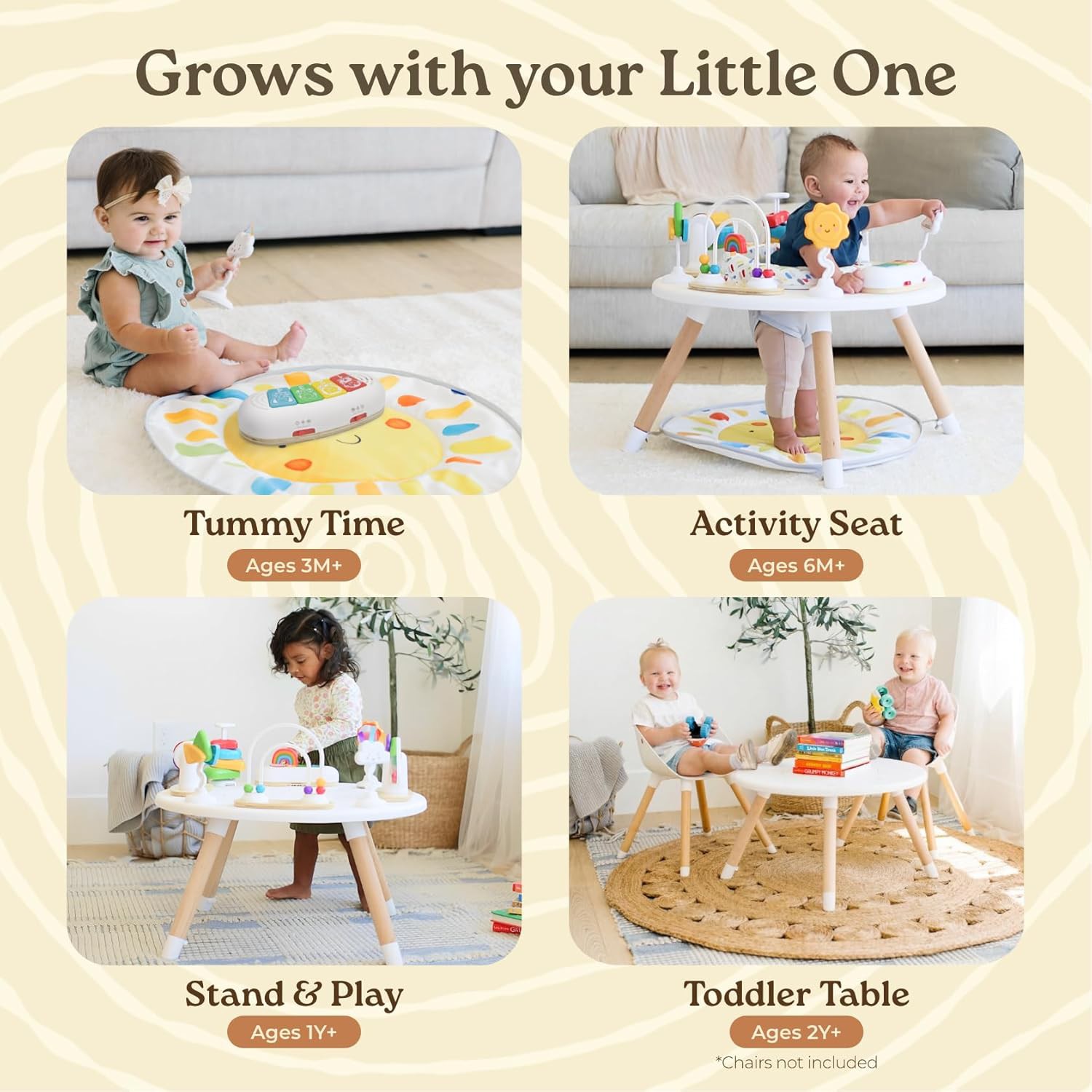 👶 Little Acorn 4-in-1 Baby Activity Center Review | Montessori Play Center, Exersaucer &amp;amp; Toddler
