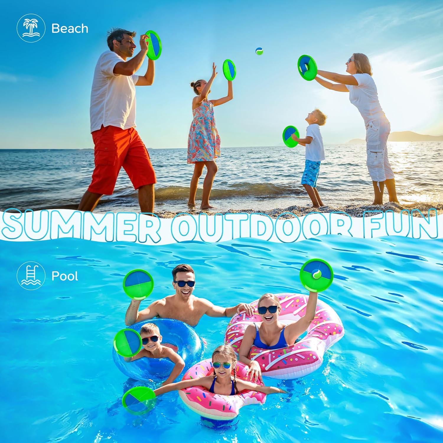 ⚾ Upgraded Toss and Catch Ball Game Set Review | Outdoor Beach, Pool &amp;amp; Backyard Game for Kids an